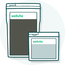 Illustration af Wellvitas pilleæsker i tilpassede størrelser