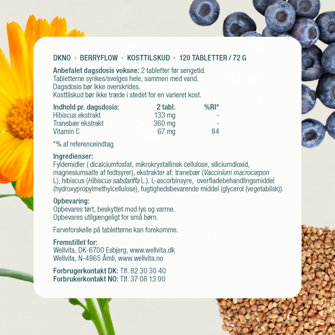 Berryflow - Naturlig støtte til urinveje og immunsystem | Wellvita