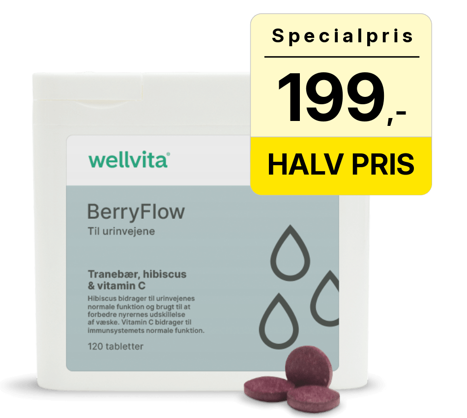 Wellvita Berryflow – kosttilskud til urinvejene