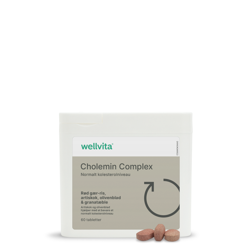 Cholemin Complex produktemballage med piller