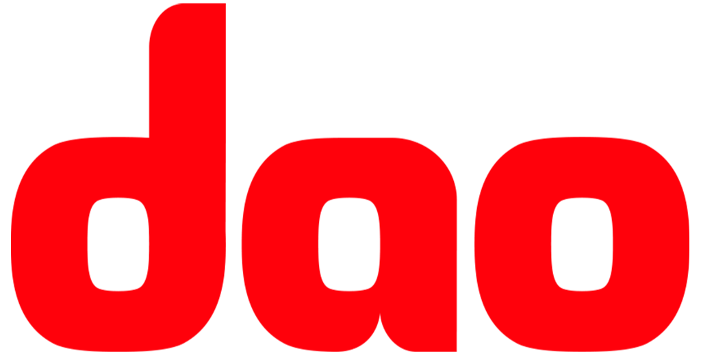 dao logo i rød