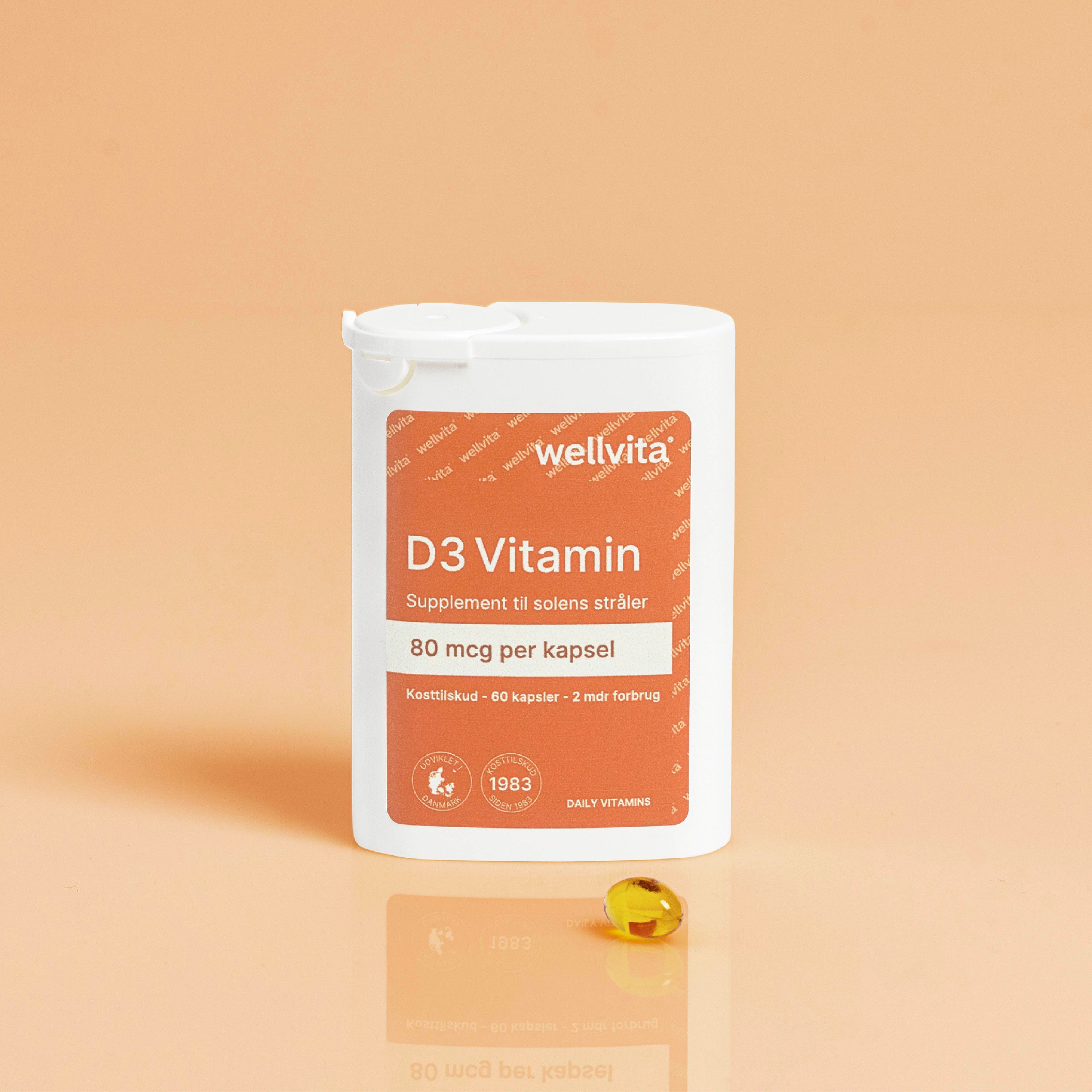 Wellvita D-Vitamin produktbillede.