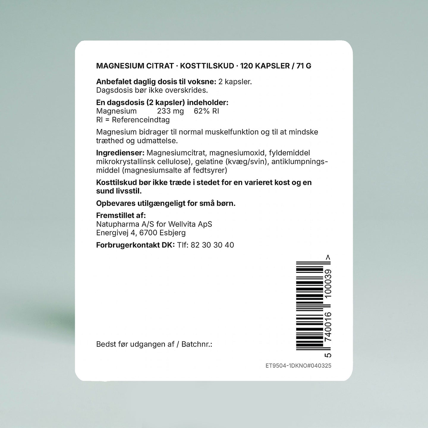 Magnesium Citrat billede 6