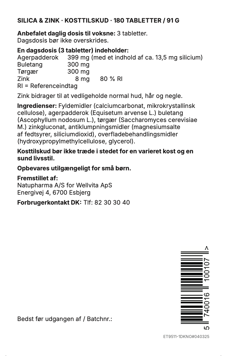 Wellvita Silica.