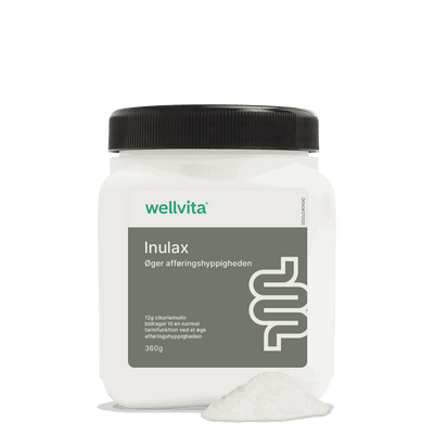 Wellvita Inulax tarmkosttilskud med cikorie-inulinpulver, 360 g.