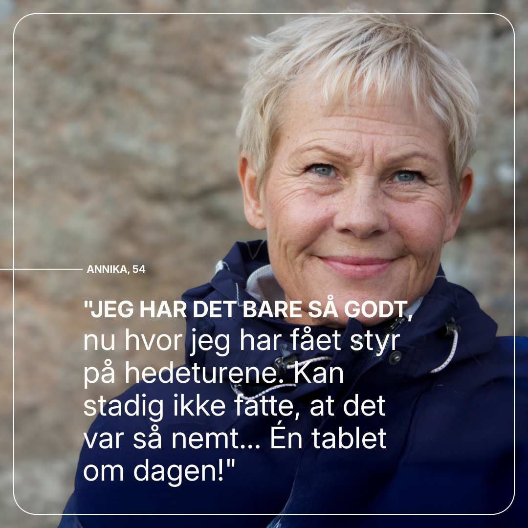 Menoflora produktemballage med piller