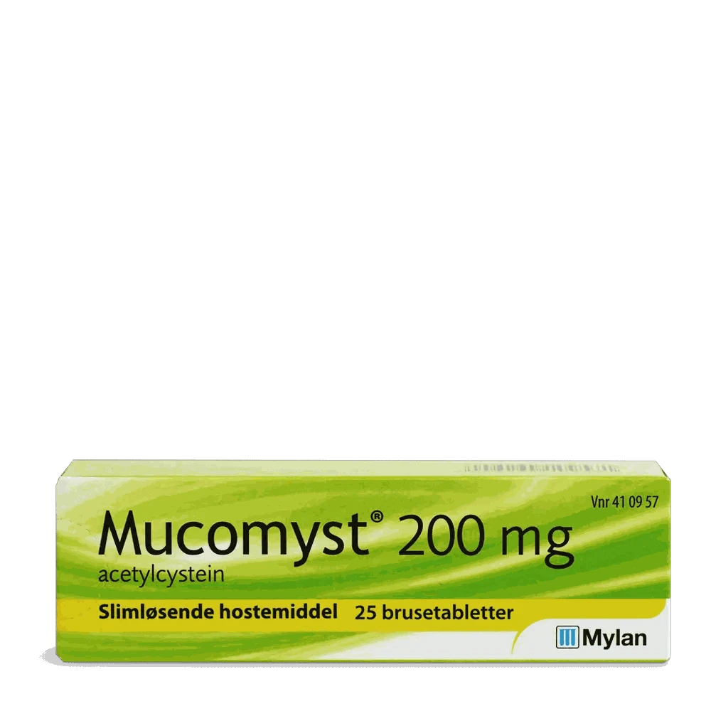 Mucomyst produktemballage