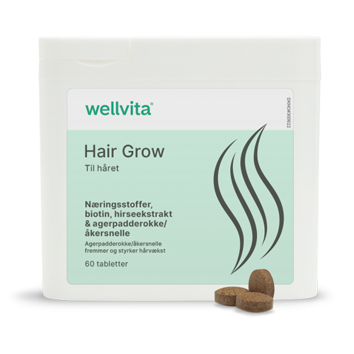 Produktemballage af Hair Grow (DK)
