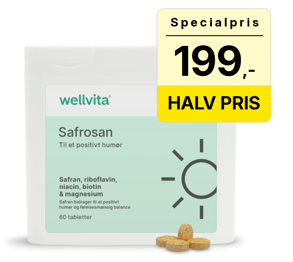 Wellvita Safrosan – kosttilskud for godt humør og mentalt velvære