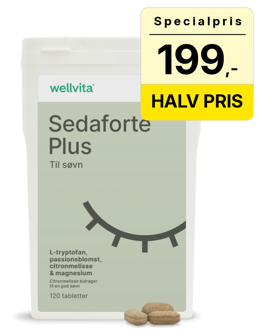 Wellvita Sedaforte Plus – kosttilskud til bedre søvn