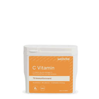 C Vitamin supplement supporting immune system, collagen production, and reducing fatigue