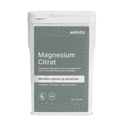 Wellvita Magnesium Citrat magnesiumcitrattabletter.