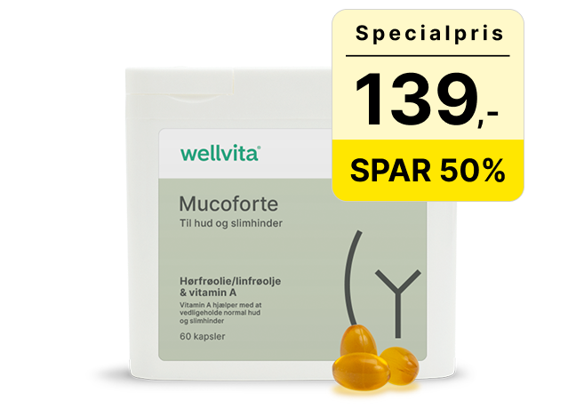 Wellvita Mucoforte produktvisning.