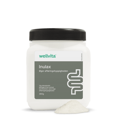 Wellvita Inulax tarmkosttilskud med cikorie-inulinpulver, 360 g.