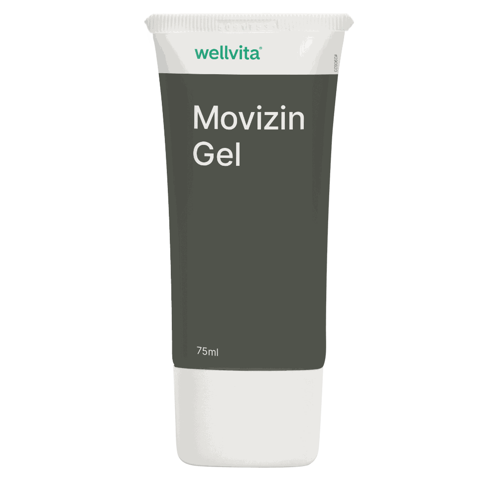 Movizin Gel produktemballage
