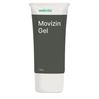 Wellvita Movizin Gel kølende gel til ømme led og muskler, 75 ml.